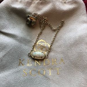 Elaina Gold Adjustable Bracelet In White Opal